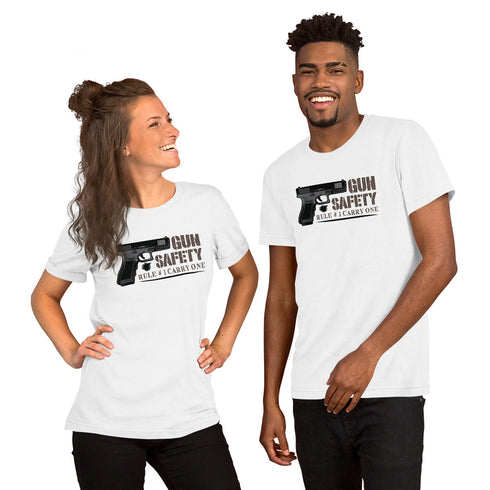 Gun Safety Rule #1 Carry One Short-sleeve unisex t-shirt - Mainstream Freedom